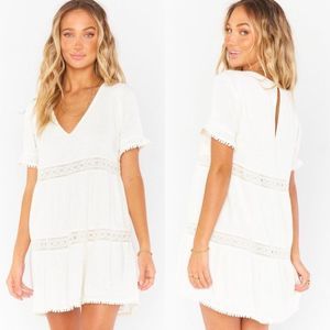 Show Me Your Mumu White Hera Mini Dress XS